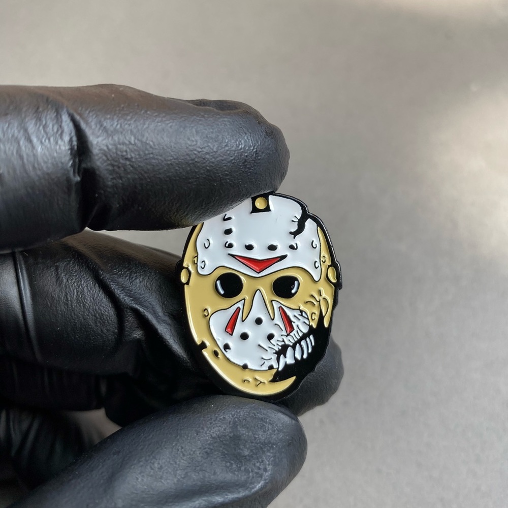 Friday the 13th Camp Crystal Lake Metal Pin Jason Voorhees Slasher